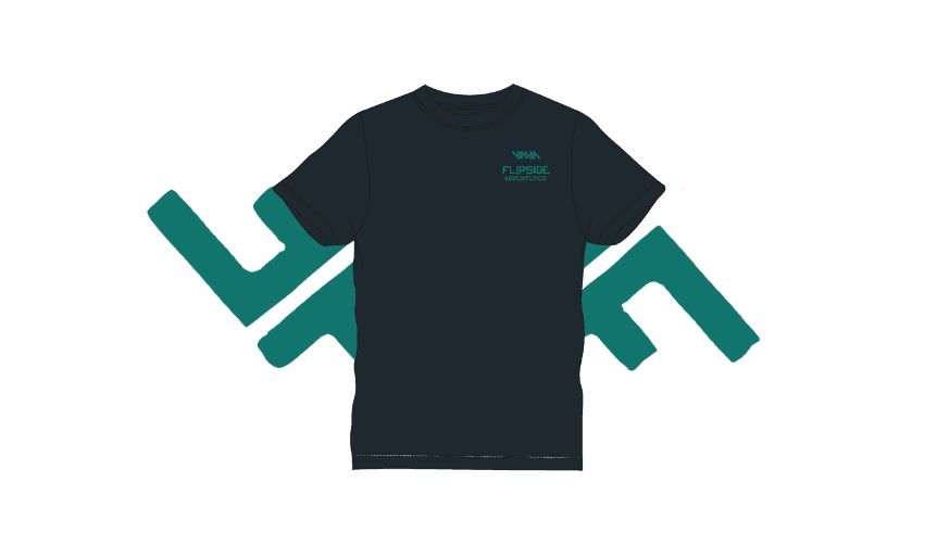 flipside tshirt merch front