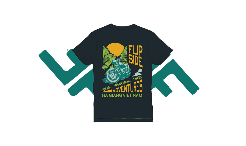 ha giang adventures vietnam flipside tshirt merch back
